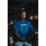 CAMISETA OVERSIZE "SUPERA TUS LÍMITES" AZUL