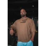 CAMISETA OVERSIZE "SUPERA TUS LÍMITES" TAUPE