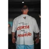 CAMISETA OVERSIZE "LA VIDA ES MUY CORTA PARA SER PEQUEÑO" BLANCA